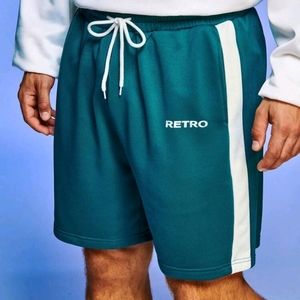 NEW! MEN RETRO STYLE SHORTS SIZE S GREEN BLUE